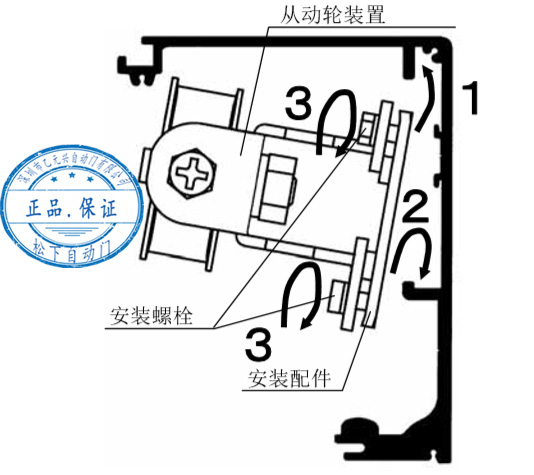 鬆下好色视频免费观看從動輪安裝